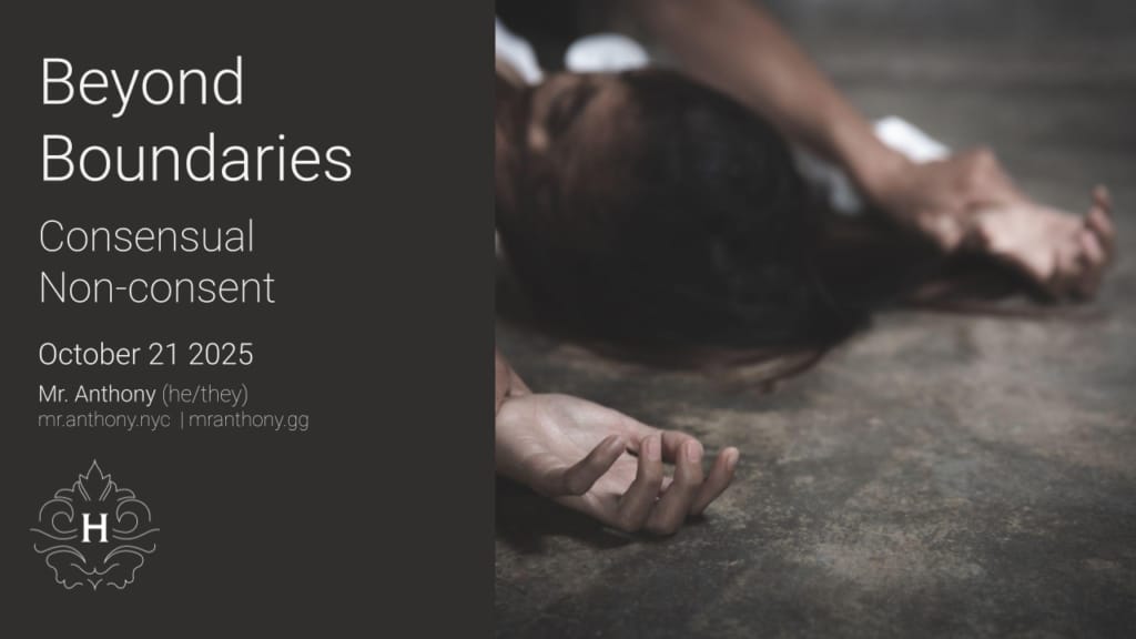Beyond Boundaries: Consensual Non-Consent