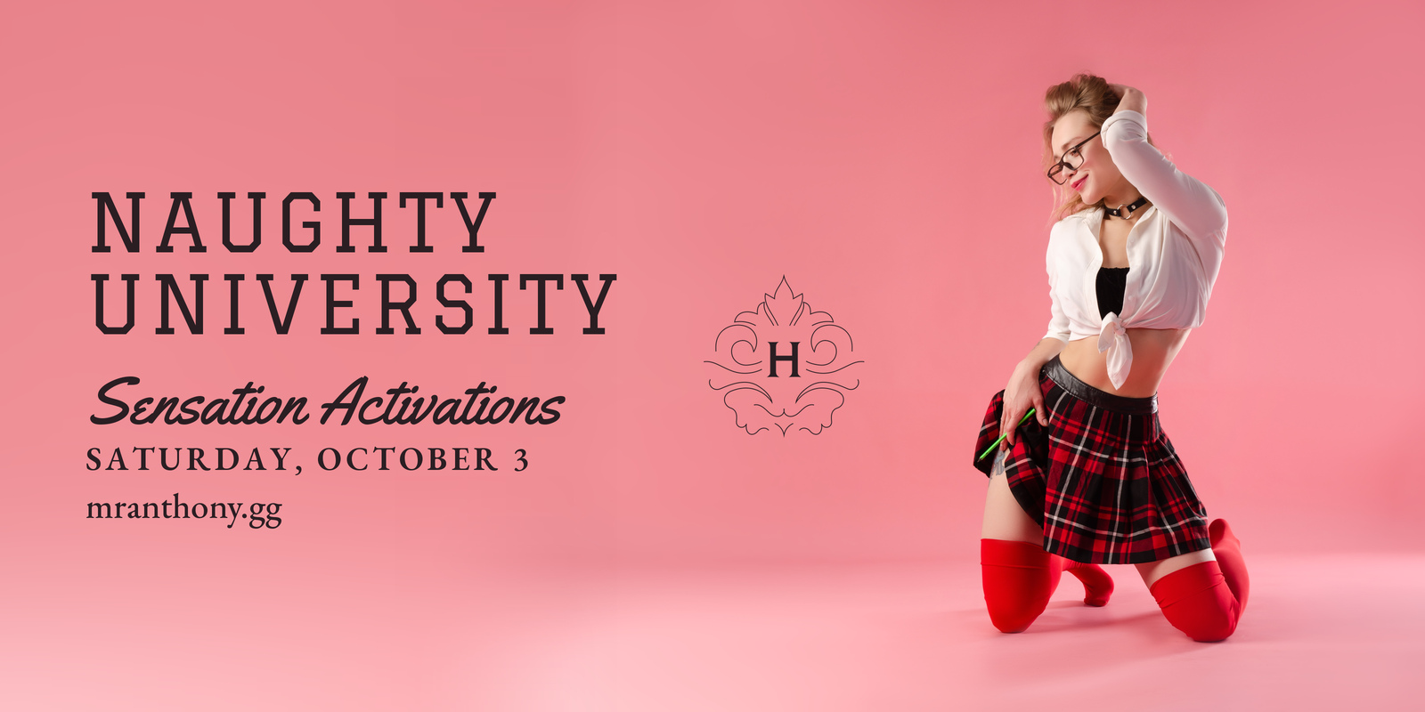 Naughty University: Sensation Activations. Saturday, October 3, 2026
